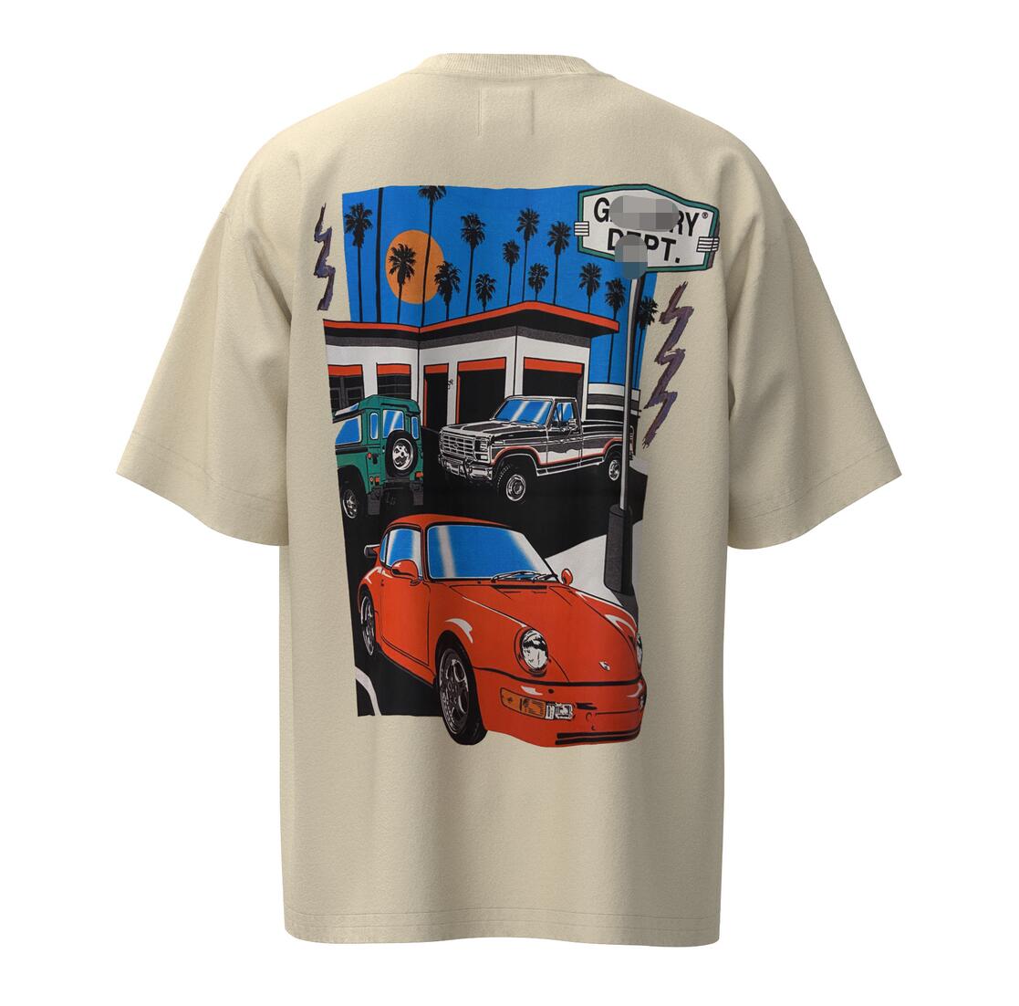 

2023 Galleryes T Shirt Depts Mens Tshirt Designer Fashion Pure Cotton T-shirt Womens High Street Luxury Loose Classic Print Couples Tops Clothes Size -XXL, Q11111