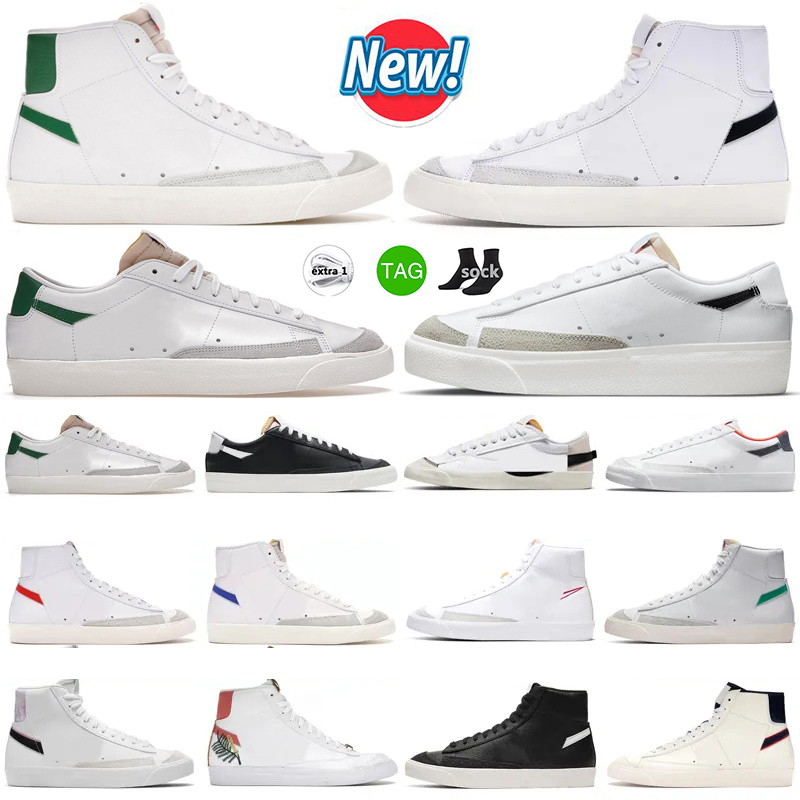 

Designer Blazer Mid 77 Blazers Jumbo Casual Shoes Men Women Vintage Black White Multi Color White Indigo Pine Green Mens Trainers Platform Outdoor Sneakers Shoe, (7)