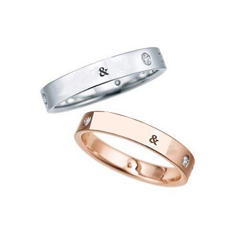 

Designer Ring s925 jewelry Same Couple Rings Three Diamond and Version Plain Ring for Men and Women INS Wind Couple Ring