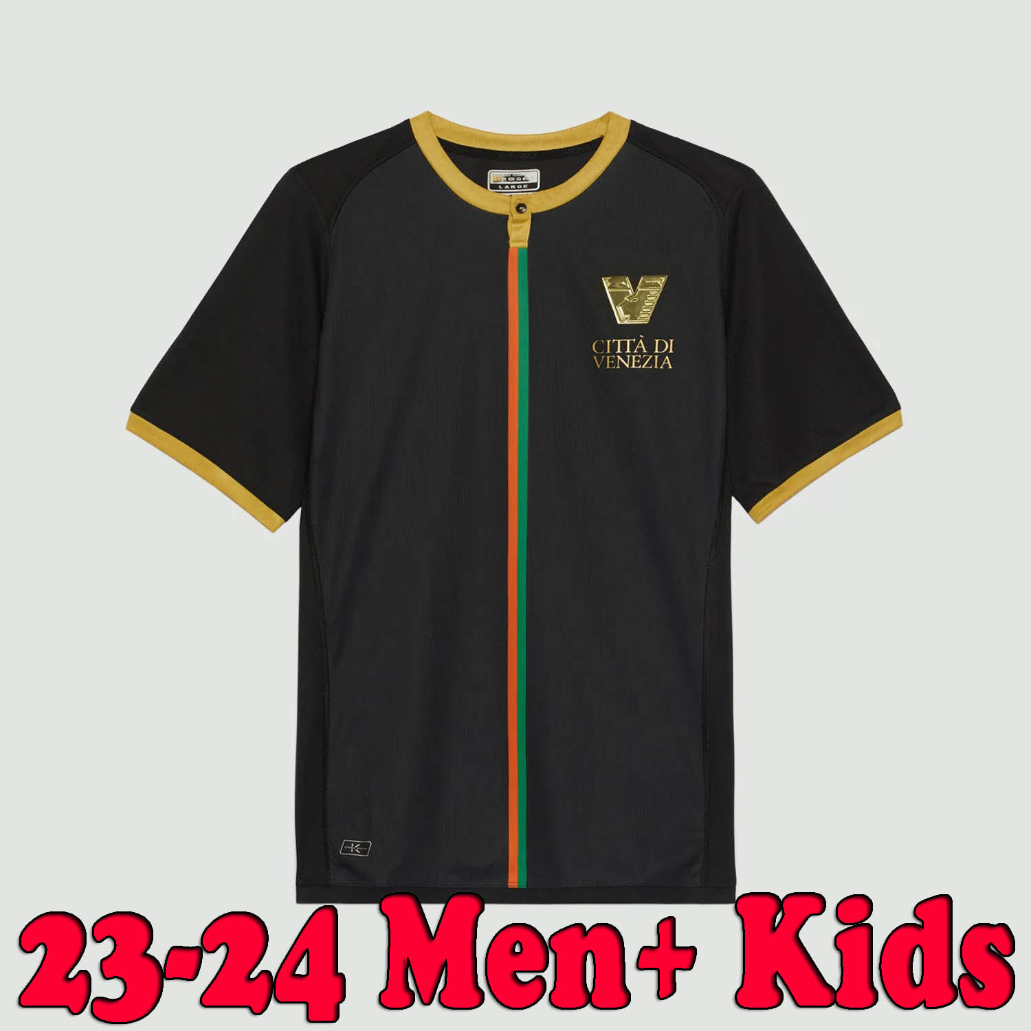 

23 24 VenEZia FC Soccer Jerseys Kids Kit BUSIO REDAN NOVAKOVICH Maglia Venice 2023 2024 Football Shirts Uniforms Home Black Away White JOHNSEN MODOLO set, Kids 23 24 home