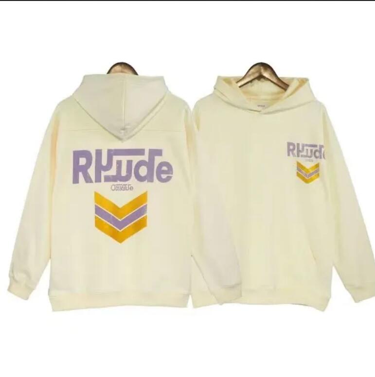 

new Mens Hoodies Rhude hoodie Letter Print Long Sleeve Fashion Men Women Sweatshirts Luxury Sweater Hip Hop hoodies Luxury brand Sweatshirts US SIZE, Q111111