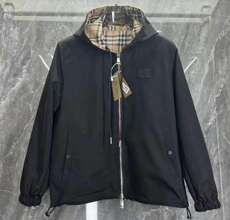 

New1 Top Dress Men Outerwear Coats Men's Jackets Spring Autumn Outwear Windbreaker Clothes Jacket Coat Outside Sport Mens Women Clothing Star style A-60, Black