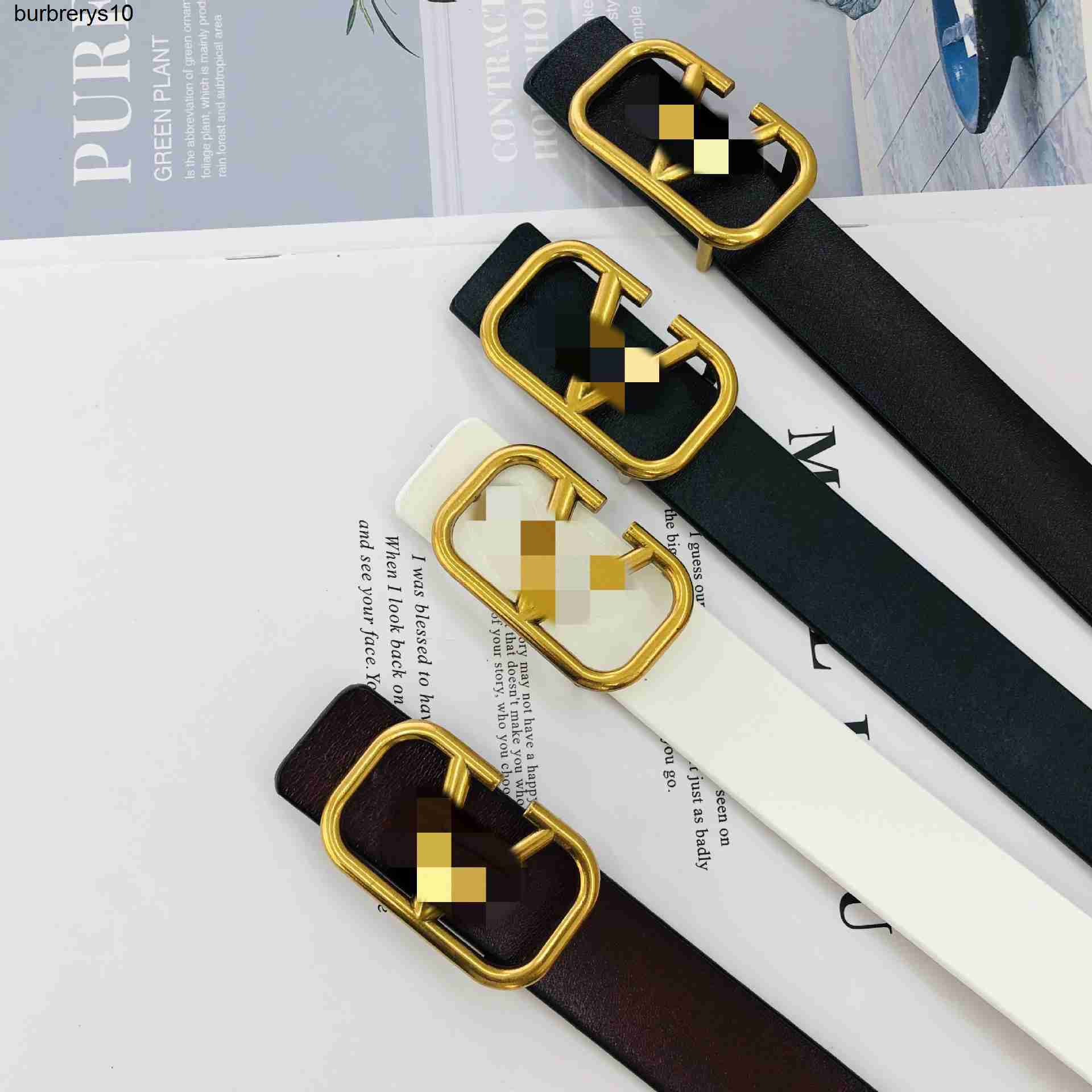 

V-home leather belt for women is applicable to Valentino style business thin belt decoration belt, Brown