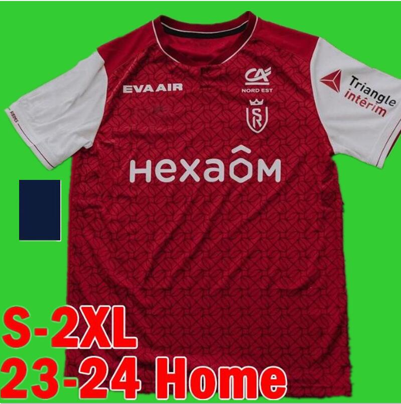 

2023 2024 StAde de ReIms Soccer Jerseys 23 24 Balogun Flips Ito Football Shirts Sierhuis ABDELHAMID ZENELI VAN CAJUSTE BERGEN Maolida MATUSIWA Men Uniforms 666