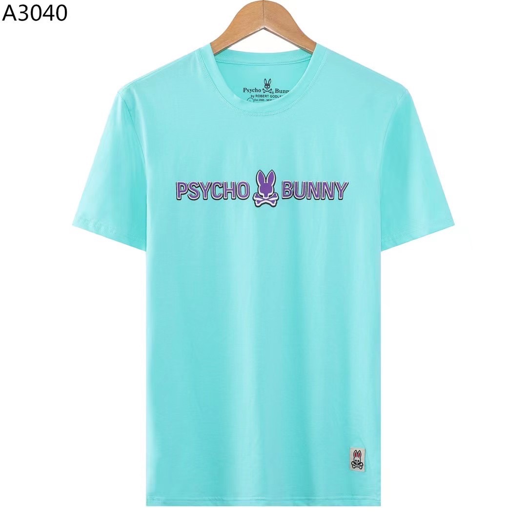 

Mens T-Shirts designer casual t shirt polos summer slim psycho bunny print round neck tee Short Sleeve Fit Breathable Crew Neck Accessory