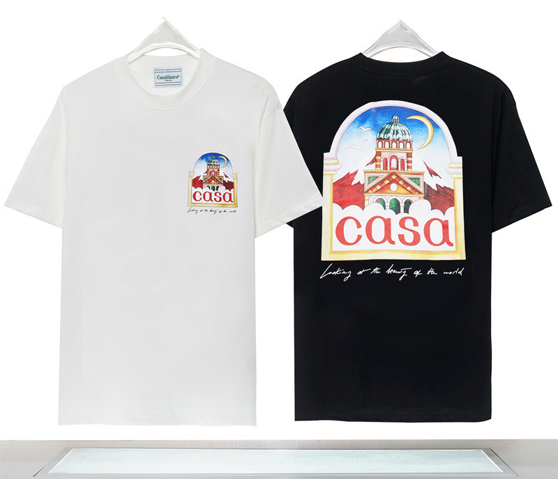

Fashion T Shirt Men Women Designers T-shirts Tees Apparel Tops Man S Casual Chest Letter Shirt Luxury Clothing Street Shorts Sleeve Clothes Casablancs Tshirts, 16