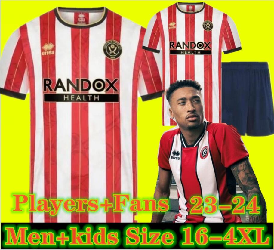 

XXXL 4XL SHEFFIELD PROMOTION home away soccer jerseys Sander Berge UNITED John Egan Rhian Brewster SHARP men kids football shirt 1111111, Special edition