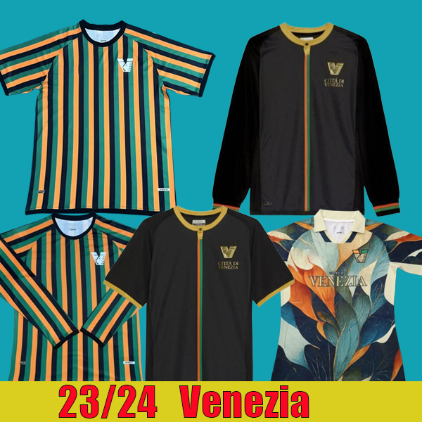 

2023 home pre-match Venezia FC soccer Jerseys ARAMU FORTE Fiordilino PERETZ HEYMANS TESSMANN CRNIGOI away MARIANO Johnsen MAZZOCCHI FOOTBALL SHIRTS long sleeves, Home long