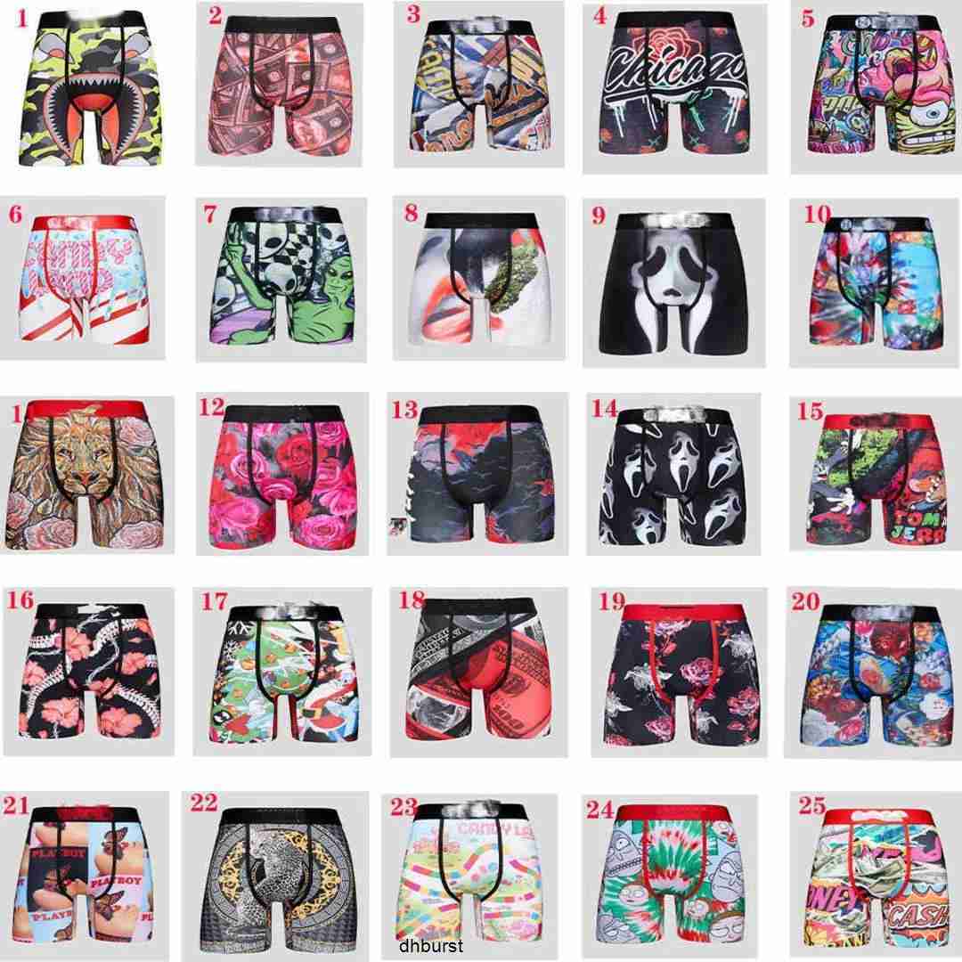 

Designer Psd Shorts Mens Boxer Underwear Sexy Underpants Printed Soft Boxers Breathable Branded Male Short Pantsf52v, Mixed colors (5 pieces)
