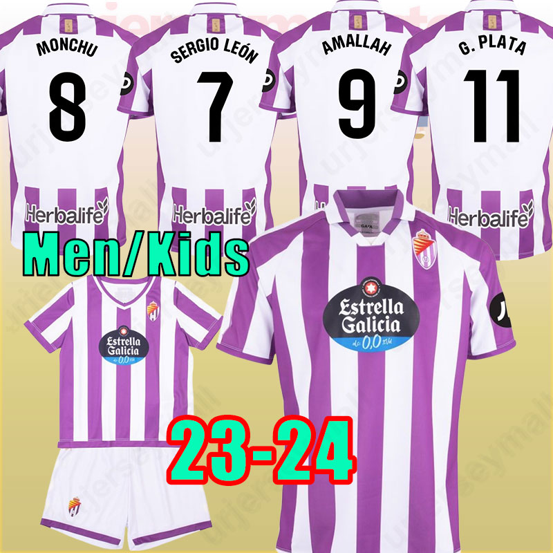 

23 24 Real Valladolid soccer jerseys Weissman OSCAR PLANO 2023 Plano L. Olaza R.Alcaraz jersey camisetas de futbol men kids kit football shirts tops, 23 24 home