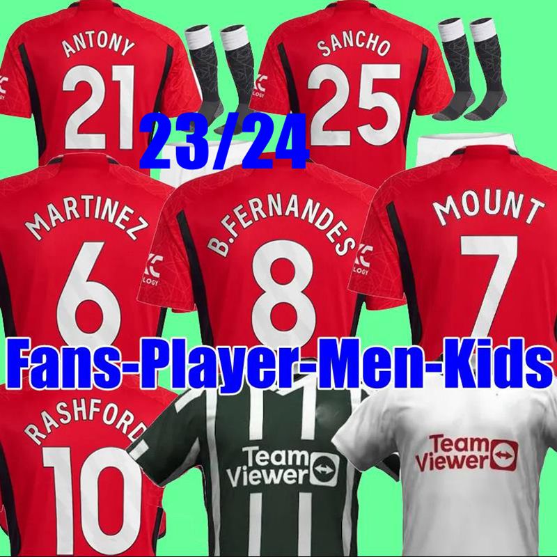 

23 24 RASHFORD Soccer Jerseys MANS UTDS Antony Martinez Casemiro Eriksen Garnacho MANCHESTERS Manchesters Football Shirt Men Women Uniforms Long Sleeve Kids Kit, 22 23 home+epl