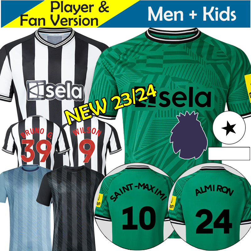 

23/24 NeWCasTLeS UnITeDS Soccer Jerseys Kids Kit 2023 2024 Football Shirt Training NufCs Home Away Third Child Set Fan Player Version BRUNO G. WILSON SAINT MAXIMIN ISAK, 23-24 kids home epl patch