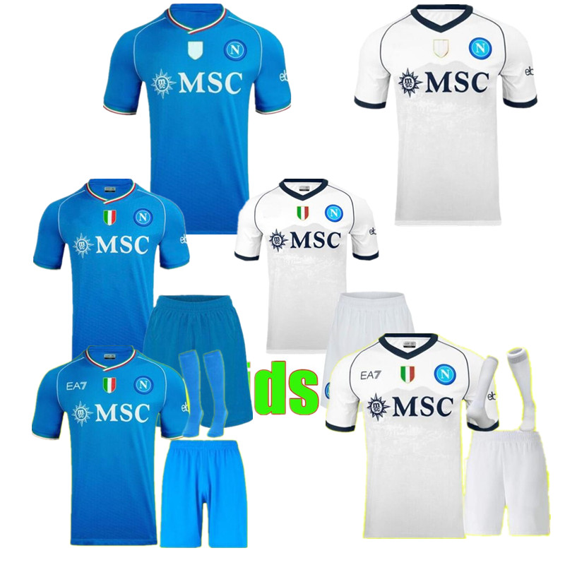 

2023 2024 Napoli soccer jerseys Naples ELMAS LOBOTKA football shirt 23 24 KVARATSKHELIA LOZANO Maradona SIMEONE DEMME MINJAE DI LORENZO men kids maillots de foot, Adult home