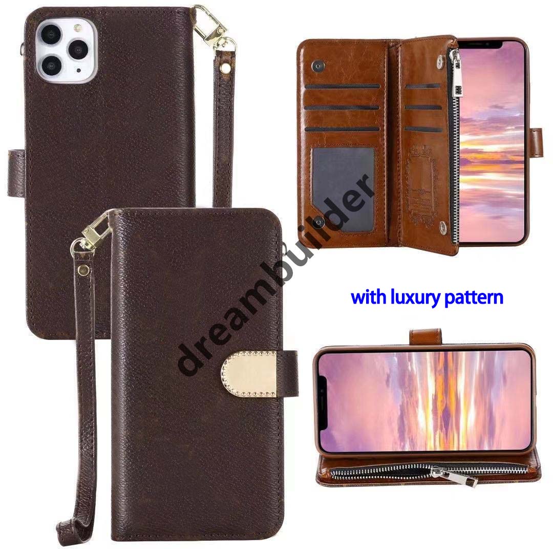

Fashion Phone Cases For iPhone 14 Pro max 13 12 mini 11 11Pro XR XSMAX shell leather Multi-function card package storage wallet cover, Brown-g