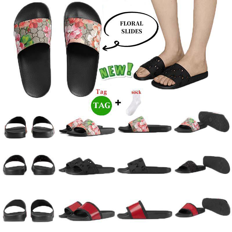 

Designers G Slippers for Rubber Slides Men Women Ladies Sandal Flat Blooms Strawberry Tiger Bees Green Red White Web Fashion Shoes Beach Flip Flops Flower, 29