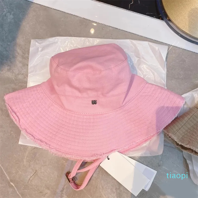 

Designer Casquette Wide Brim Hats Designer Bucket Hat For Women Frayed Cap Multicolor Tassel, 1#