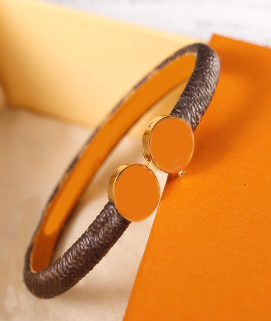 

Womens Double Beads Diamond Bangle Bracelet For Couple Love Bracelets Fashion Brand Unisex Mens Womens Printted Leather Rope Snap 7757351