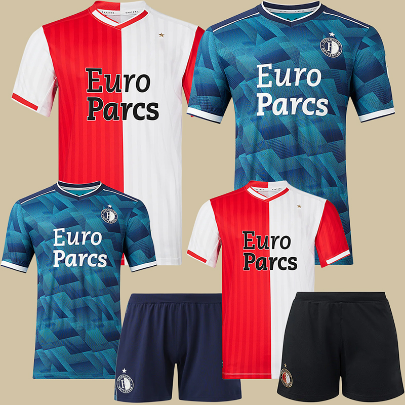 

23 24 Feyenoords Soccer Jerseys KOKCU Gimenez Danilo Home away TRAUNER 2023 2024 men kids football shirt