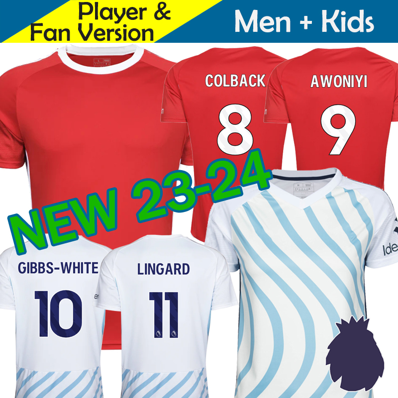 

23 24 NoTTinGHam Soccer Jerseys Kids Kit Maglia ForEsT 2023 2024 Football Shirts Home Away Training Goalkeeper COLBACK AWONIYI GIBBS-WHITE LINGARD JOHNSON YATES, 23-24 home epl patch