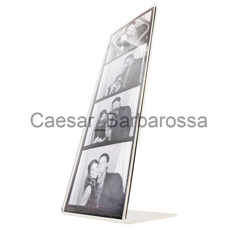 Frames 5pcslot L Style Slanted Back Plain Frame 2"x6" Acrylic Photo Booth Strip Frames Clear Acrylic Sign Holder Picture Frame x0715-image-885763876