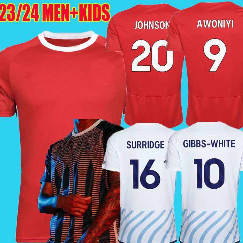 

Nottingham 23 24 Soccer Jersey GRABBAN Johnson Surridge 2023 GIBBS-WHITE Forest Awoniyi AMEOBI MIGHTEN KROVINOVIC Zinckernagel Danilo Football Shirt AWAY THIRD, Away kids