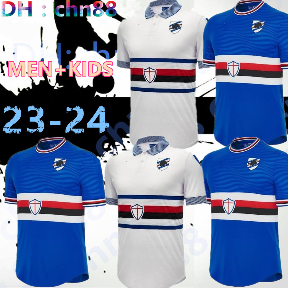 

23 24 soccer jerseys Vialli Bonazzoli Candreva 2023 2024 SAMPDORIA vintage classic Mancini Cerezo jersey Attilio Lombardo football shirts, 22-23 third
