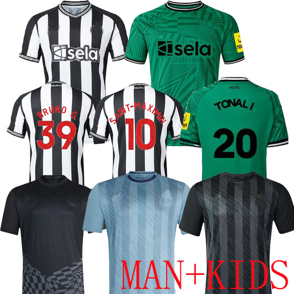 

23/24 soccer jerseys NEWCAsTLEs Kids Kit 2023 training UnITeDS TONALI 20 Football Shirt match Home Away special Player away BRUNO G. WILSON SAINT MAXIMIN WILSON ISAK, Home kids