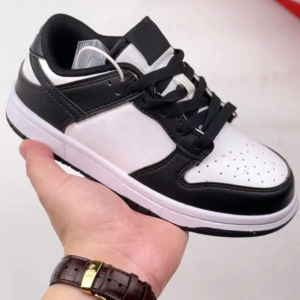 

Kids Shoes Black White Panda Dunnk SB Sneaker Pearl Orange Label White Low Arizona State Children Cherry StrangeLove Pink NCAA Frame Skate Habibi Sneakers, Color 3