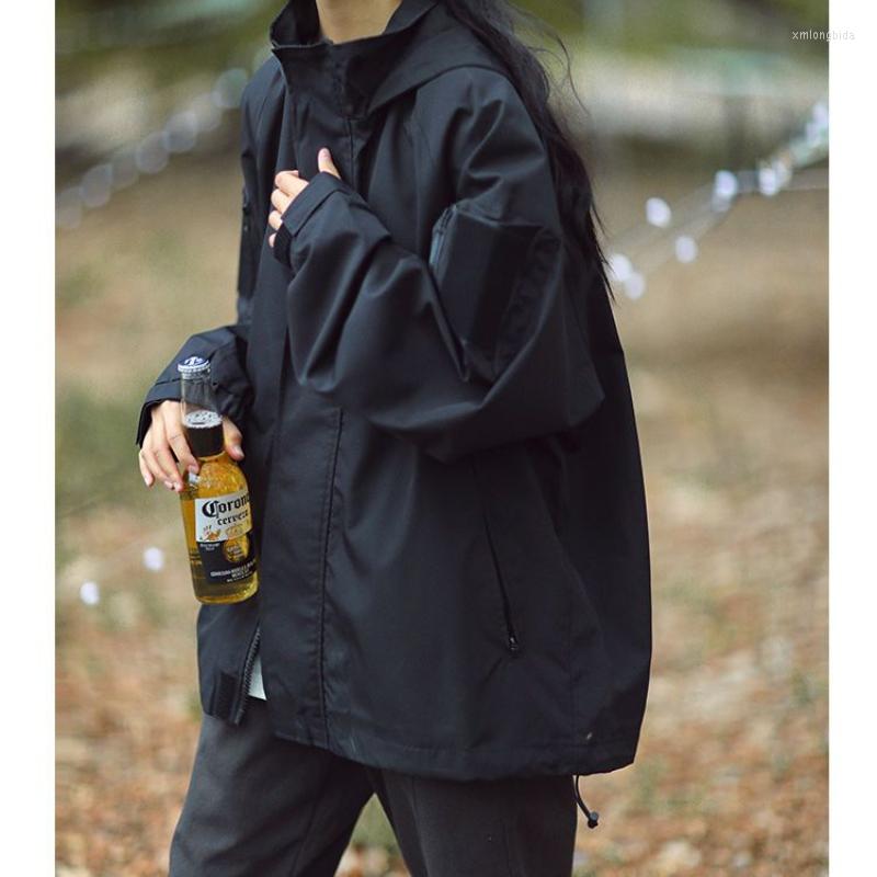 

Women's Jackets Deeptown Harajuku Fashion Japanese Jacket Women Oversize Outdoor Black Gorpcore Techwear Korean Streetwear Windbreakers, Green