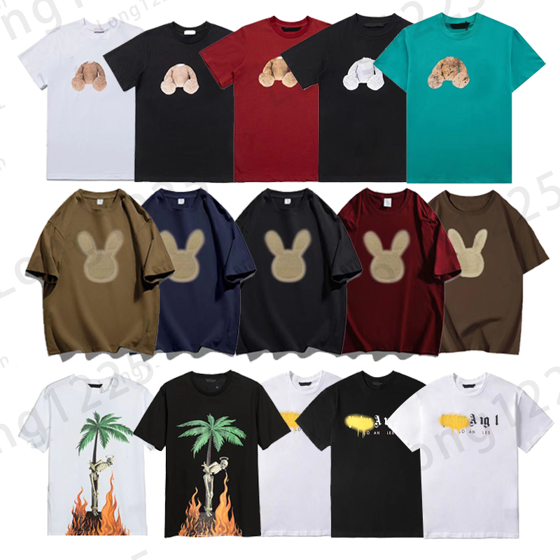 

New T Shirt Summer Fashion Mens Womens Designers Tees Tshirt Loose Sleeve Tops Luxurys Letter Cotton T-Shirt Clothing Polos Short Sleeve Brand Clothes Size -XL, Rose
