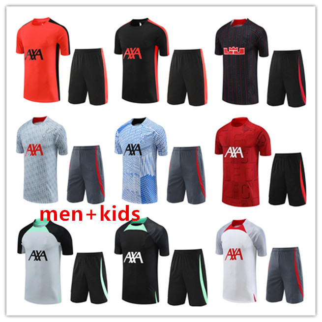 

2023 2024 football tracksuit jerseys kit 22 23 24 MEN KIDS SHORTS SLEEVES training suit soccer tracksuits survetement foot chandal futbol sportswear