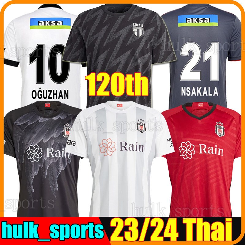 

23/24 Besiktas JK 120th Soccer Jerseys 120th anniversary Karaman Deigo Costa Larin Ghezzal Welinton Vida 2023 2024 Besiktas Jimnastik Kulubu special football shirt, Beixiketasi 120-year t-shirt