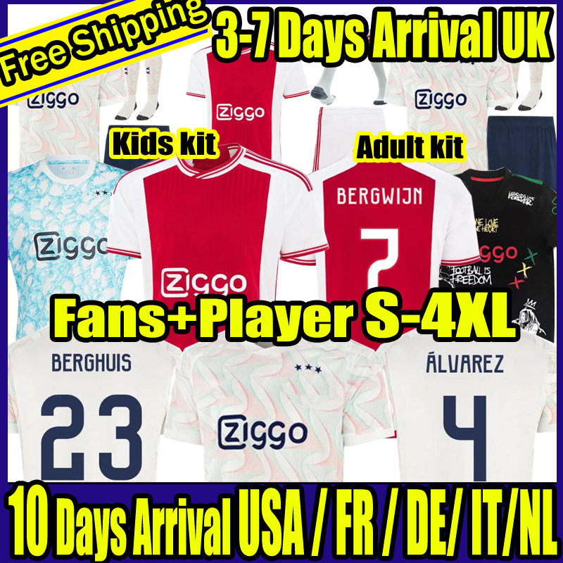 

23 24 S-4XL The latest Soccer jerseys Maillots de foot Camisas de futebol 2023 2024 Home Away Third Men and Kids Kits with Socks Full Sets football jersey, 23-24 home