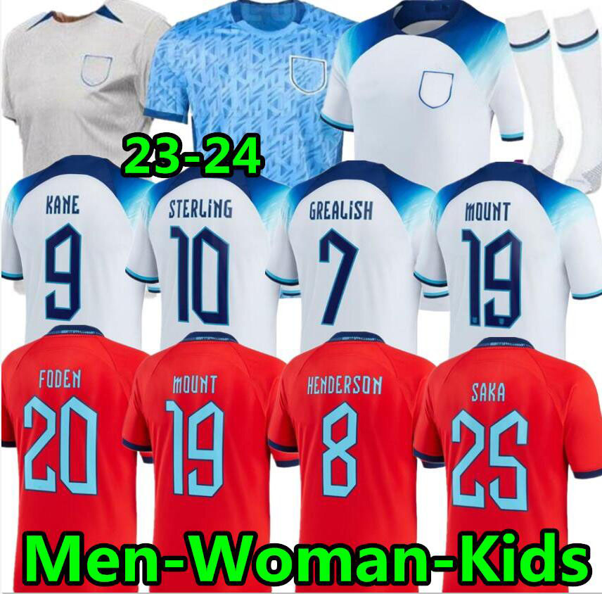 

22 23 24 KANE soccer jerseys Angleterre FODEN STERLING GREALISH RASHFORD MOUNT BELLINGHAM SAKA 2023 2024 Football shirt ENGLANDS TRIPPIER men kids kit uniform, Kids 2022 home
