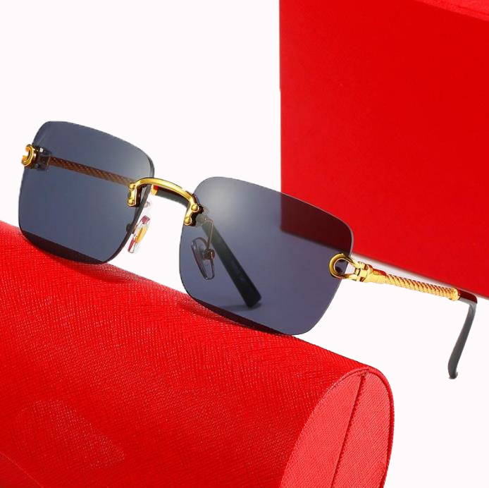 Classic rimless sunglasses men Carti glasses designer sunglasses women fashion sunshade eyeglasses anti UV polarized Adumbral eyewear luxury sung-image-885924410