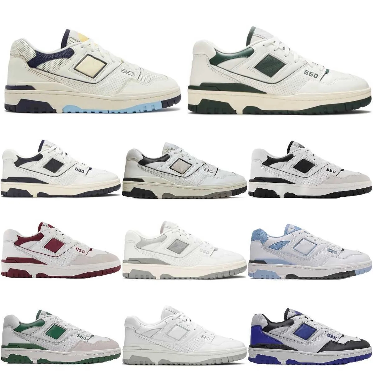 New BB550 B550 Outdoor Sports Shoes Mens Women 550 White Green Grey Cream Balance Black Blue Trainers UNC Navy Purple Shadow Syracuse Burgundy Cy-image-885880932