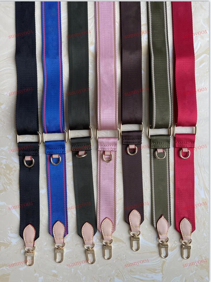 

Bag Accessories 7 Colors Shoulder Straps For 3 Piece Set Bags Women Crossbody Bag Canvas Bag Parts Strap Pink Black Green Blue Brown 002