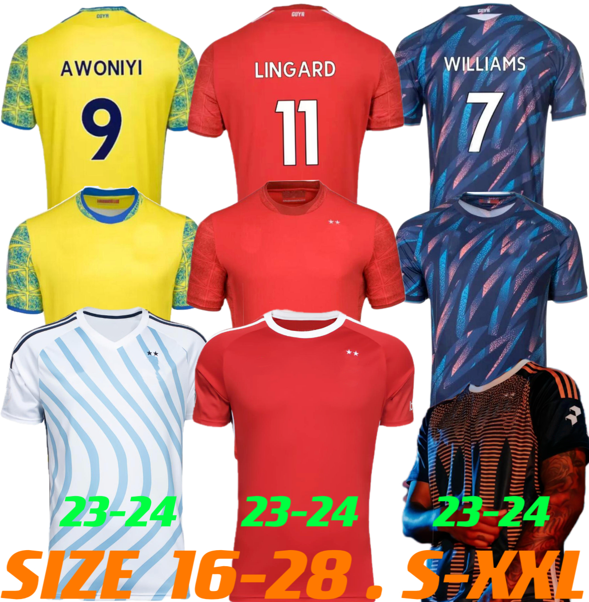 

Nottingham GRABBAN 22 23 24 soccer jersey johnson surridge 2023 2024 men kids forest awoniyi ameobi mighten krovinovic zinckernagel lingard football shirt, Home