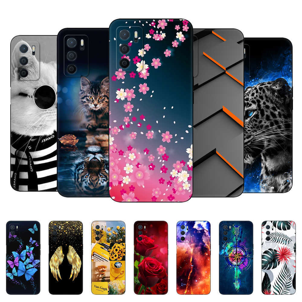 

For OPPO A16 Case A16S 6.52 Inch Back Phone Cover OPPOA16 OPPOA16S A 16 S Silicon Soft Bumper Black Tpu Case, Clear