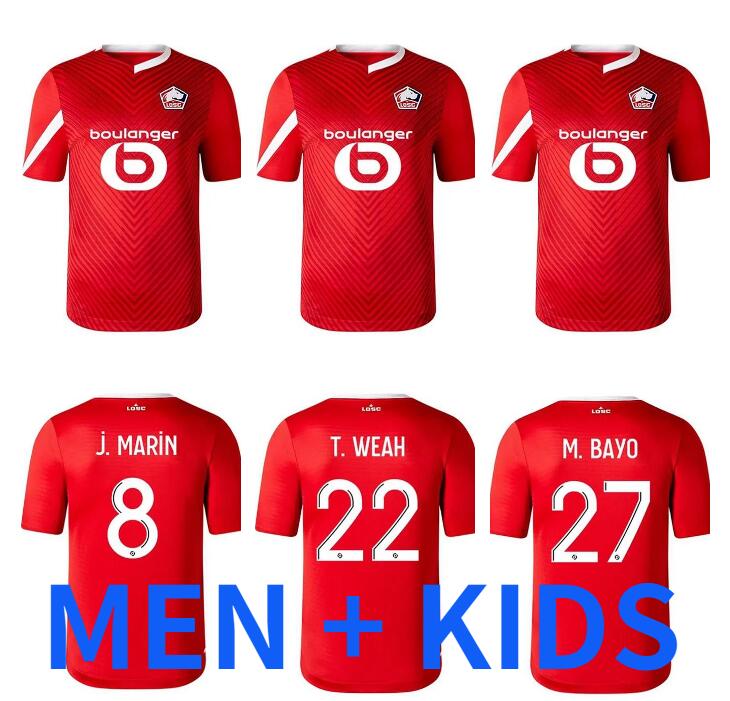 

2023 2024 LOSC Lille soccer jerseys DAVID FONTE BURAK BAMBA YAZICI football shirts 23 24 JIKONE R.SANCHES T.WEAH L.ARAUJO maillots Men Kids Kit