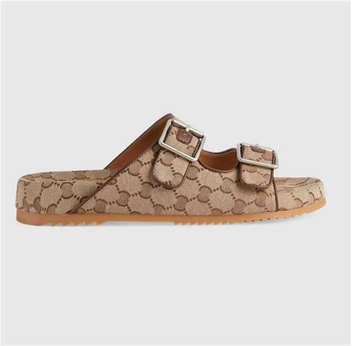 

Big Size 35-47 high quality Sandals Luxurys Designer For Men Women Fashion Classic Floral Brocade Slides Flats Leather Rubber Flip Flops Bottom Beach Shoes Loafers