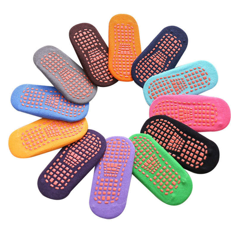 Chaussettes de parc pour enfants Chaussettes de trampoline antidérapantes professionnelles Bracelet de cheville de rebond pour bébé Garçon Fille