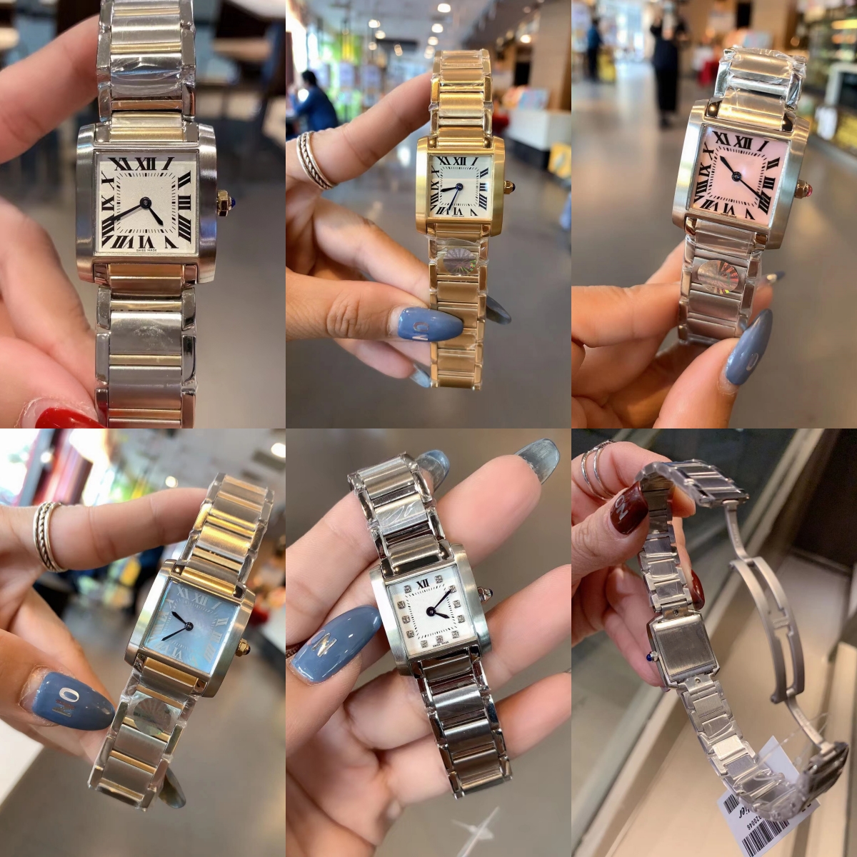 

women men square designer watch 25mm 30mm lovers quartz wristwatch 18k gold full steel waterproof watches gift, Only package