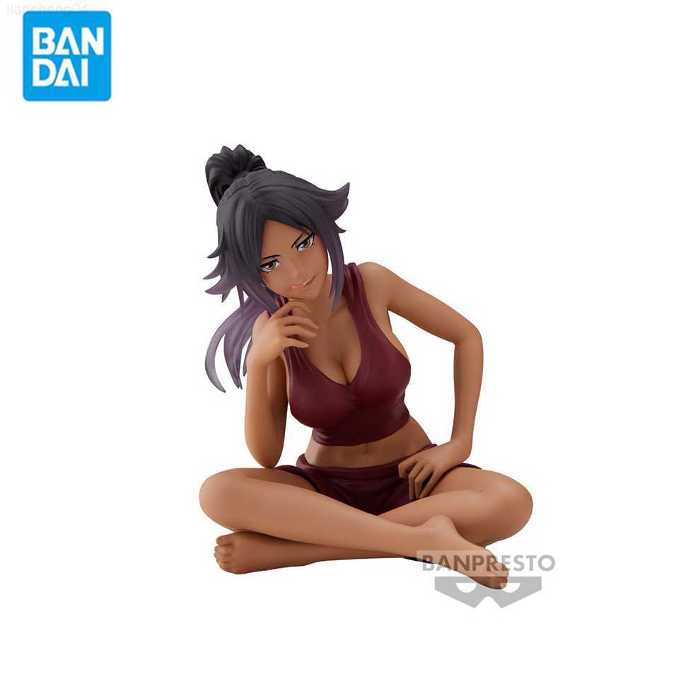 Anime Manga Original Genuine Banpresto Bleach Solid And Souls Relax Time 10cm Shihouin Yoruichi Model Action Figure For Girls L260121-image-886210868