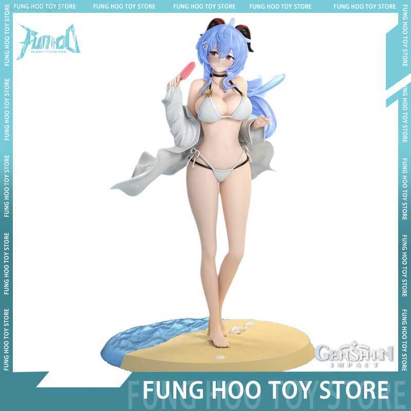 Anime Manga 25cm Genshin Impact Ganyu Anime Figure Hentai Statue Figurine Kaii Sexy Swimsuit Model Doll Decoration Toys Christmas Gift C251117-image-1085000577