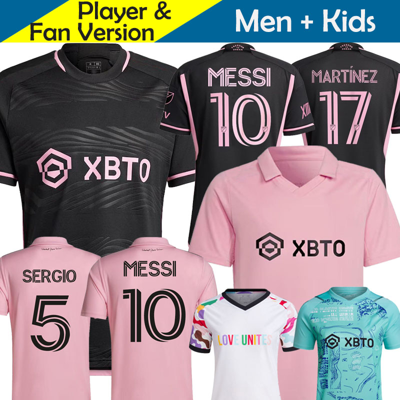 

23/24 MesSIS MiaMi Soccer Jerseys InTErS Kids Kit 2023 2024 Football Shirt Fans Player One One Planet Replica Planet Replica Version MARTINEZ BECKHAM GREGORE SERGIO, 23-24 3rd