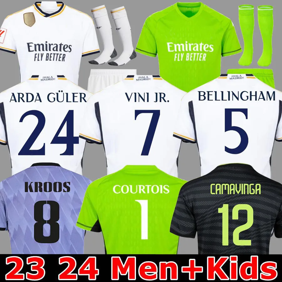 

23 24 fans Player Version Soccer Jerseys VINI JR BELLINGHAM 2023 2024 RODRGO Arda Guler long sleeve HOME camiseta de futbol men kids women uniform Mbappe rEaL maDriDs