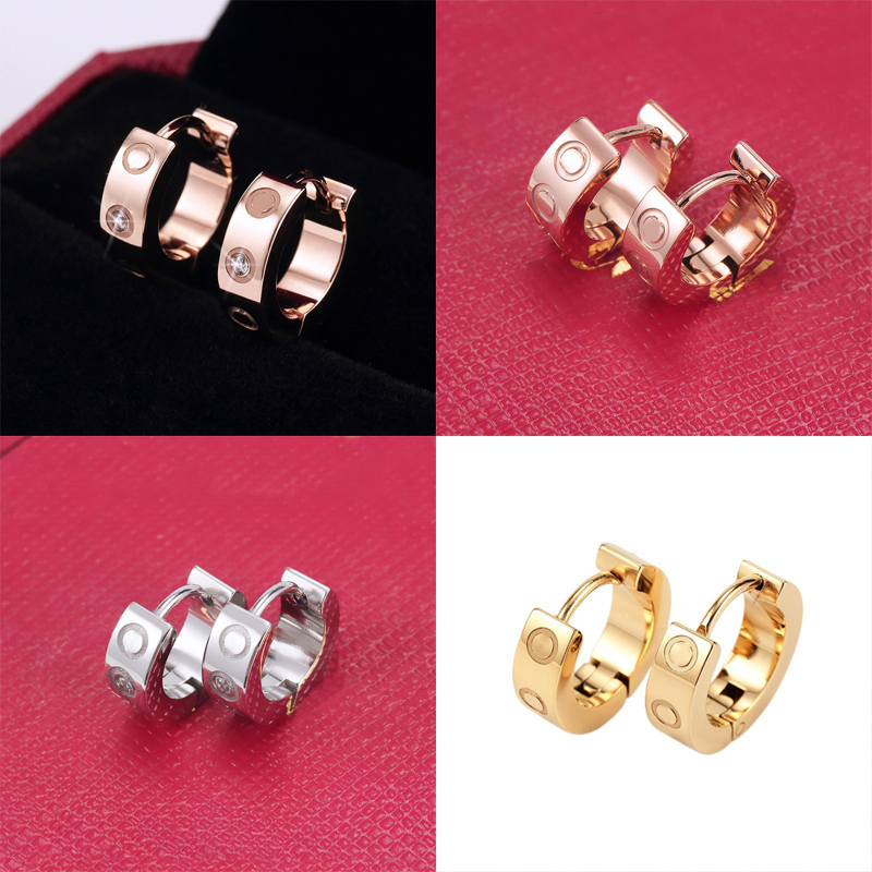 Designer Stud Earring Famous Earrings for Woman Gold Earring Design Party Wedding Gift Designer Hoop Earrings High Polished High Quality Fashion-image-886103402