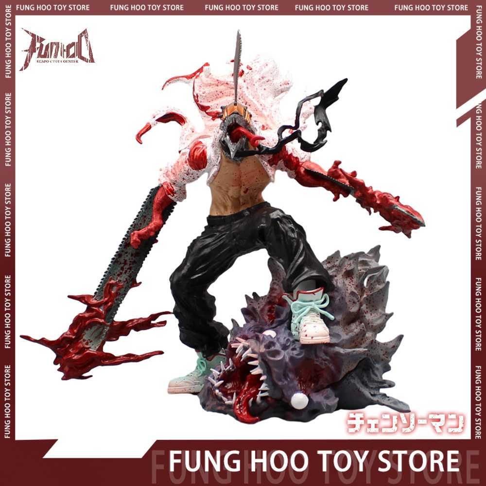 Anime Manga 29cm Chainsaw Man Figure Denji Anime Figures Chainsawman Denji Pvc Statue Figurine Model Doll Collectible Decoration Toy Gifts L23071-image-886200745