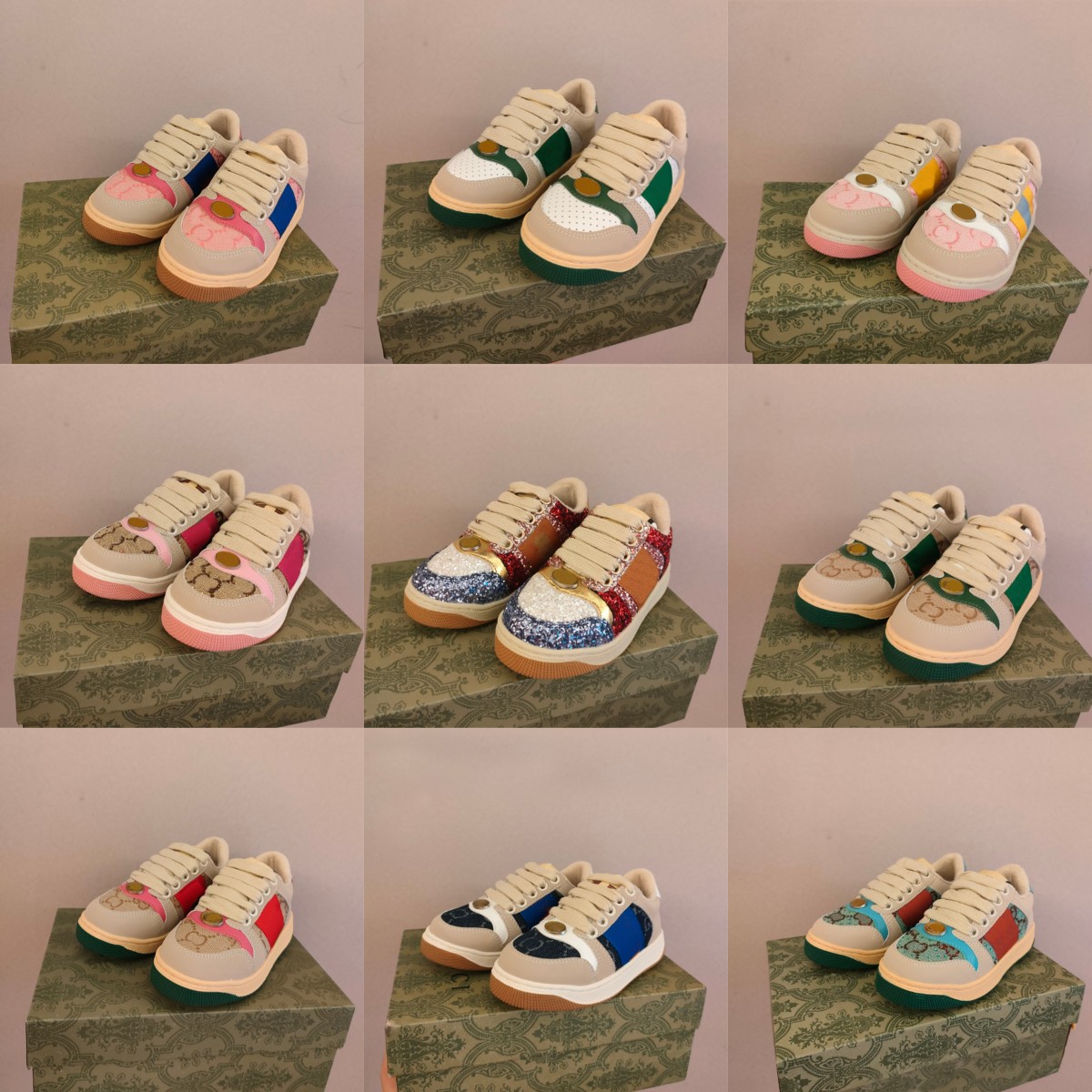 

2023 Designer Kids Dirty Screener Sneakers Top Luxury Classic Blue Red Stripe Rubber Leather Distressed Infrared Boy Girls Youth Sports Sneakers Runner Trainers, K#